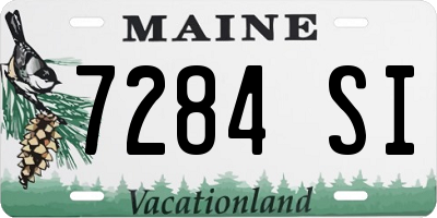ME license plate 7284SI