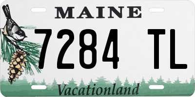 ME license plate 7284TL
