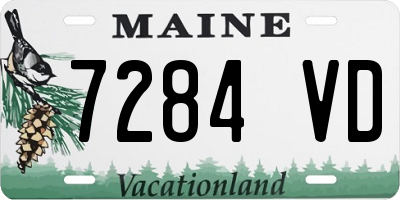 ME license plate 7284VD