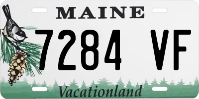 ME license plate 7284VF