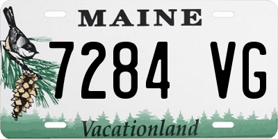 ME license plate 7284VG