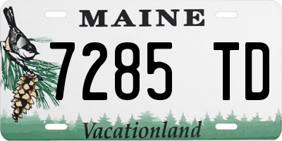 ME license plate 7285TD