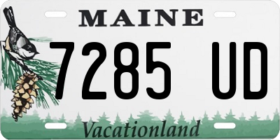 ME license plate 7285UD