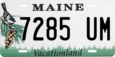 ME license plate 7285UM