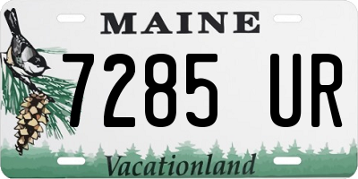 ME license plate 7285UR