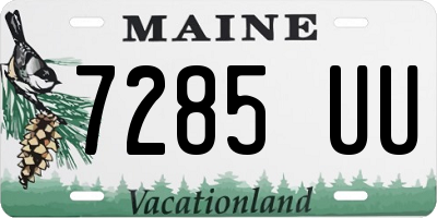 ME license plate 7285UU