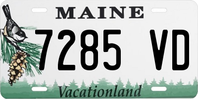 ME license plate 7285VD