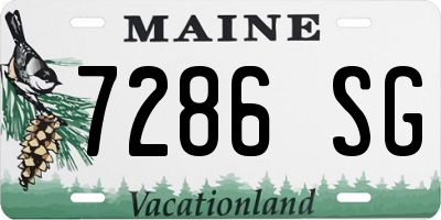 ME license plate 7286SG