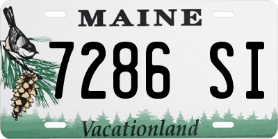 ME license plate 7286SI