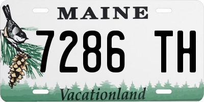 ME license plate 7286TH