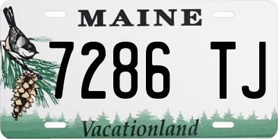 ME license plate 7286TJ