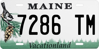 ME license plate 7286TM