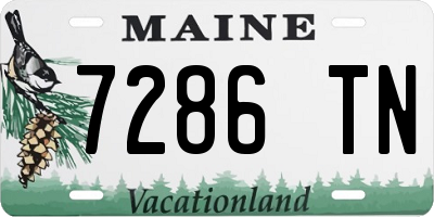 ME license plate 7286TN