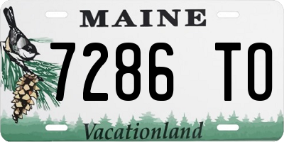 ME license plate 7286TO