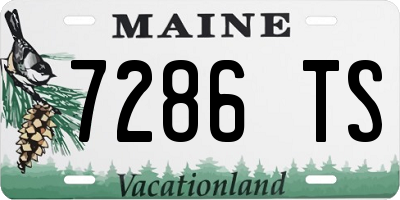 ME license plate 7286TS