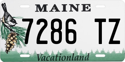 ME license plate 7286TZ