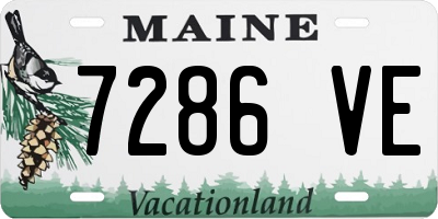 ME license plate 7286VE