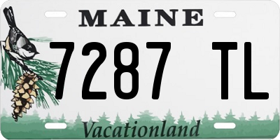 ME license plate 7287TL