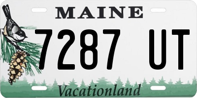 ME license plate 7287UT
