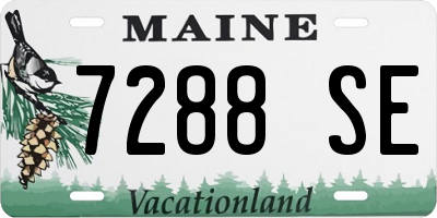 ME license plate 7288SE