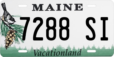 ME license plate 7288SI