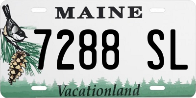 ME license plate 7288SL