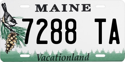ME license plate 7288TA