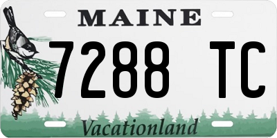 ME license plate 7288TC