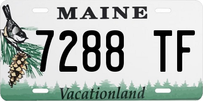 ME license plate 7288TF