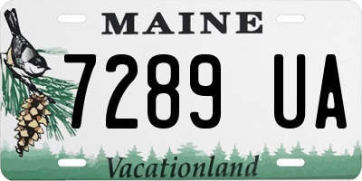 ME license plate 7289UA