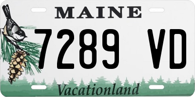 ME license plate 7289VD