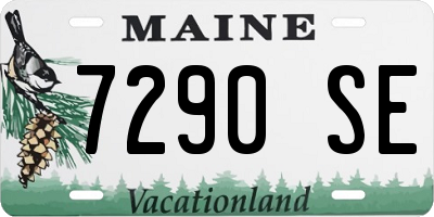 ME license plate 7290SE