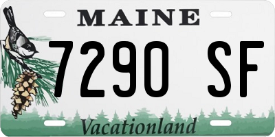ME license plate 7290SF