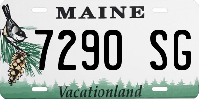 ME license plate 7290SG