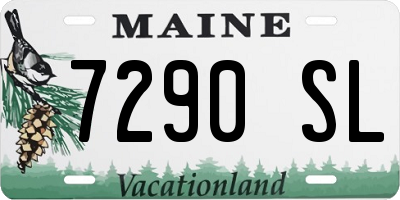 ME license plate 7290SL