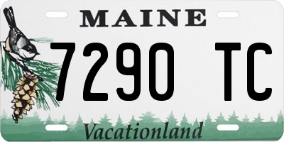 ME license plate 7290TC