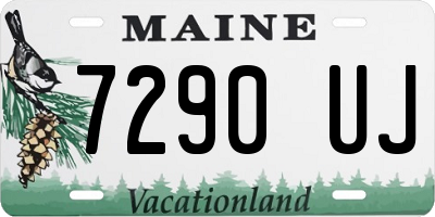ME license plate 7290UJ