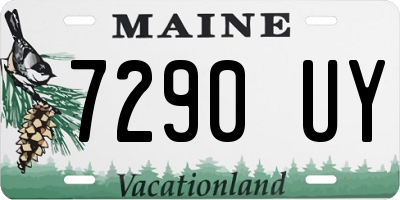 ME license plate 7290UY