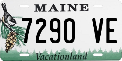 ME license plate 7290VE