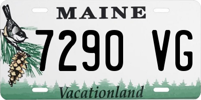 ME license plate 7290VG