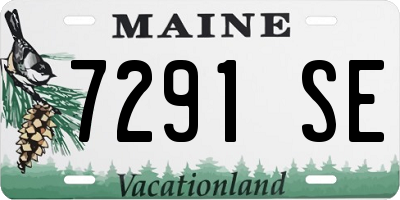 ME license plate 7291SE