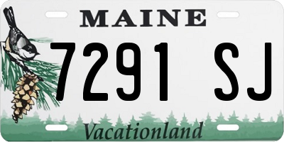 ME license plate 7291SJ