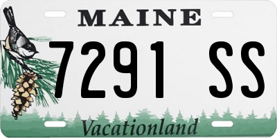 ME license plate 7291SS