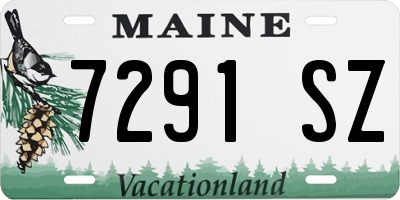 ME license plate 7291SZ