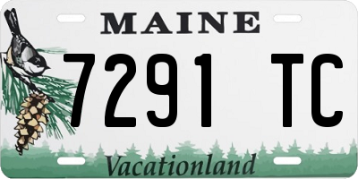ME license plate 7291TC