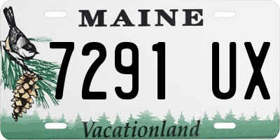 ME license plate 7291UX