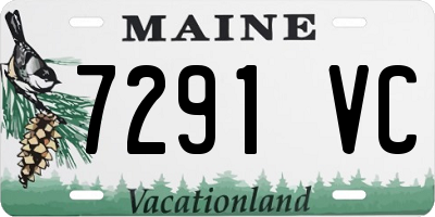 ME license plate 7291VC