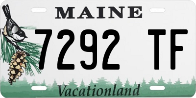 ME license plate 7292TF
