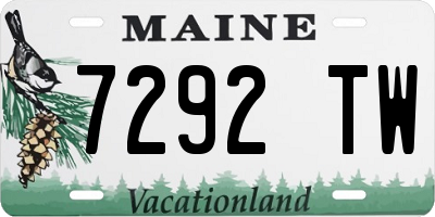 ME license plate 7292TW