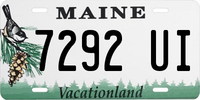 ME license plate 7292UI